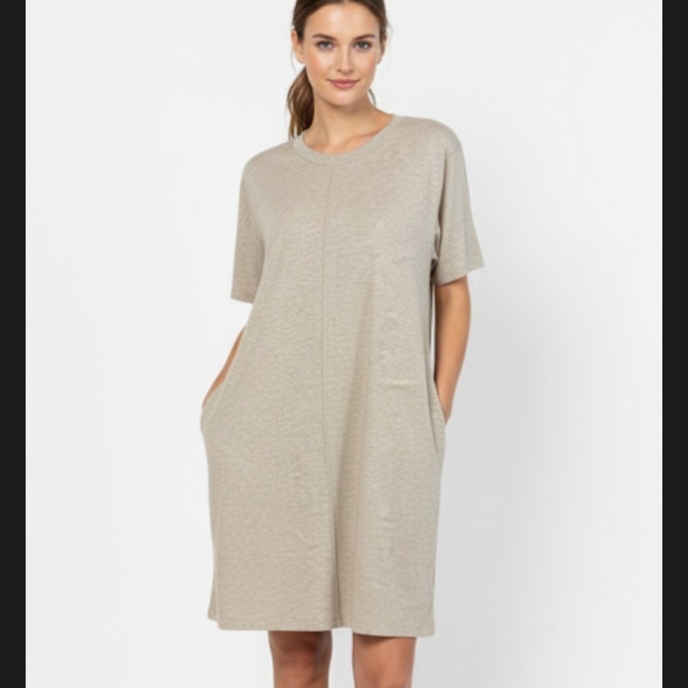 Steve Madden Casual Heather oatmeal sweater dress size XL NWT